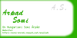 arpad somi business card