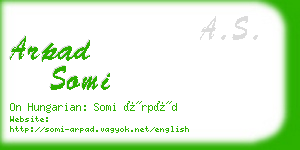 arpad somi business card